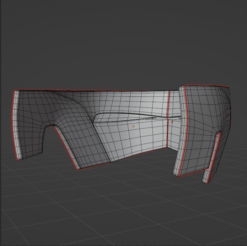 Iron Mask  Low-poly 3D model_14