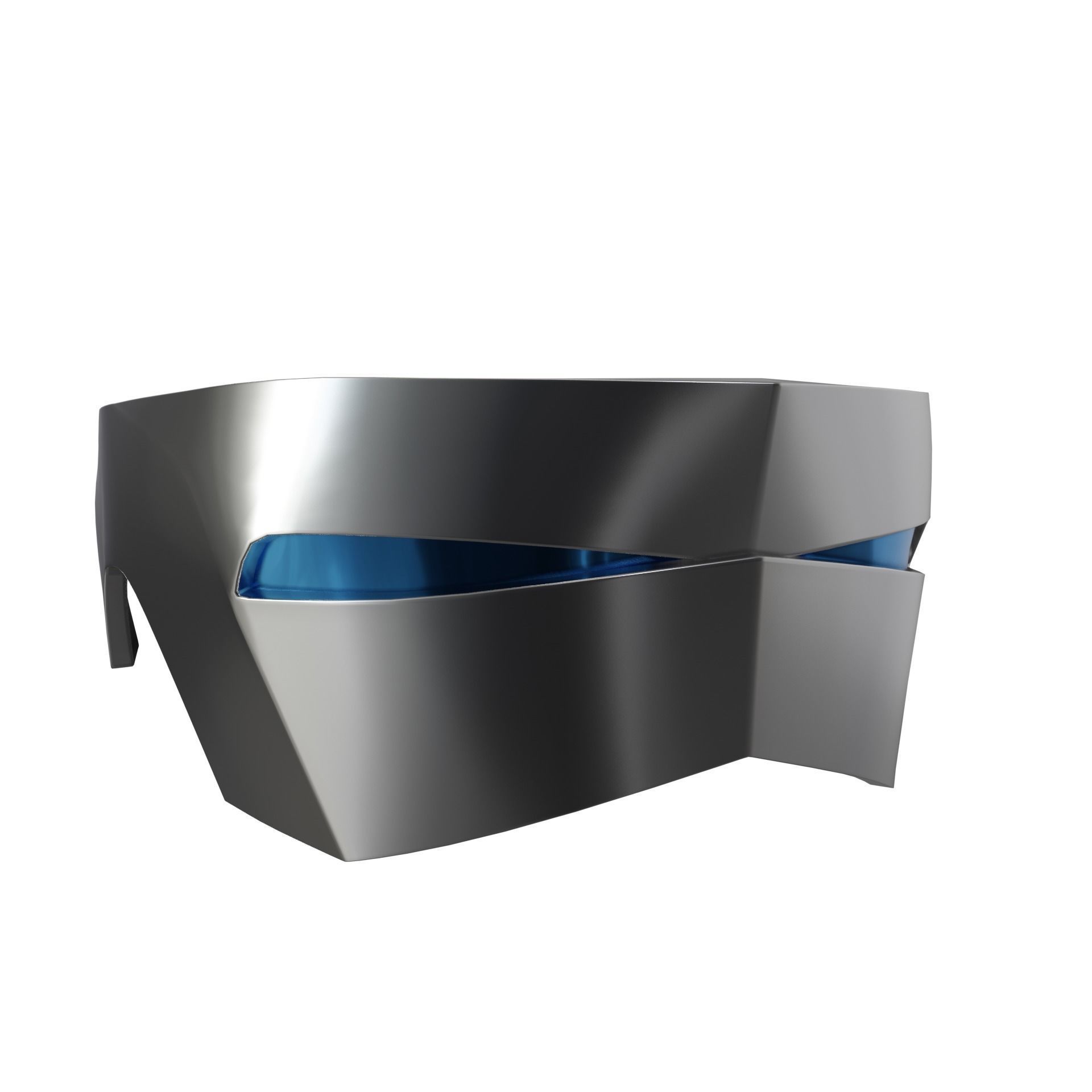 Iron Mask  Low-poly 3D model_3