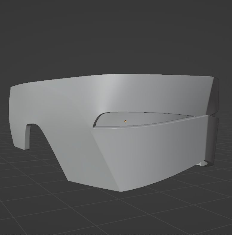 Iron Mask  Low-poly 3D model_9