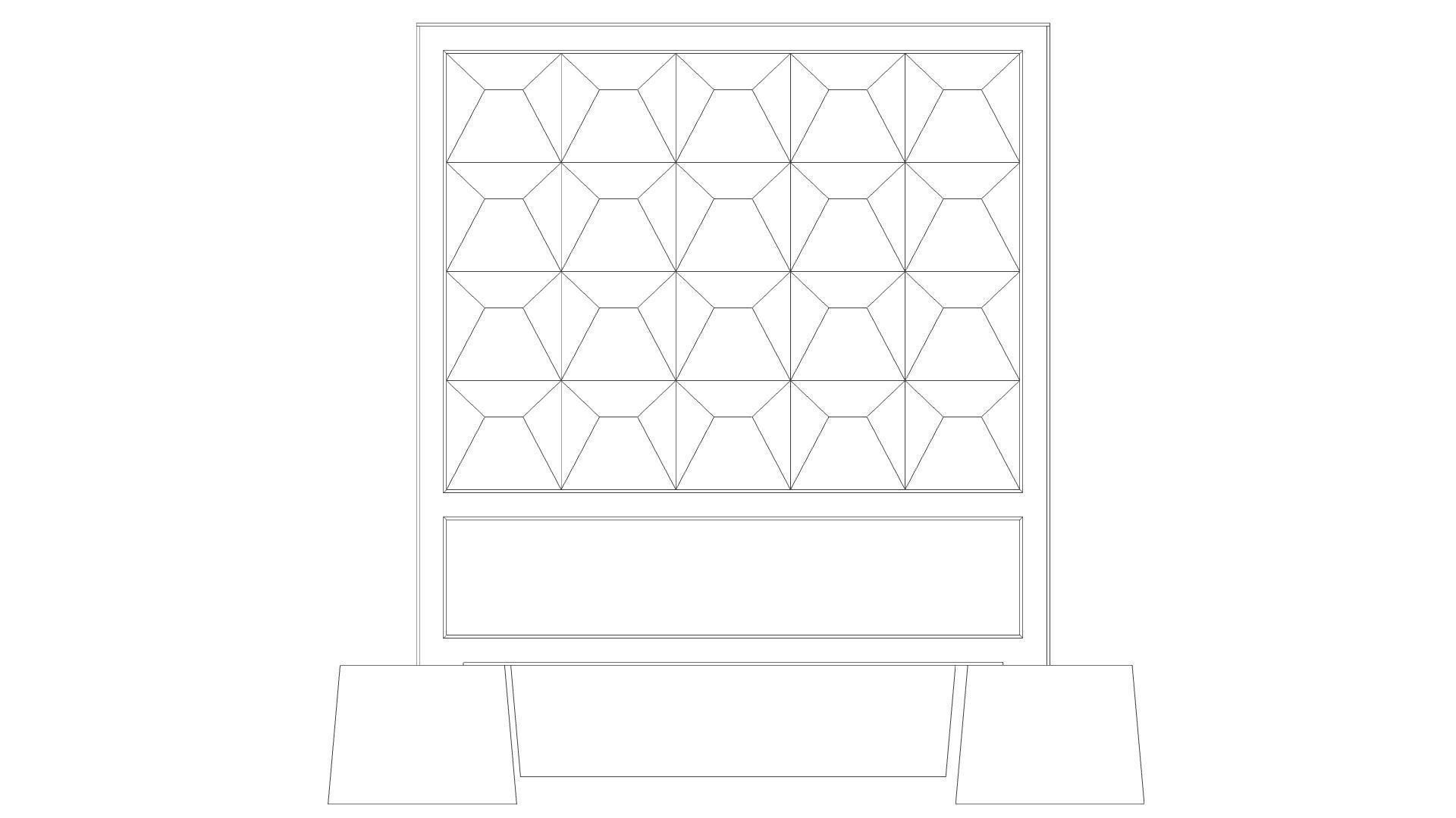 Concrete fence 1-120 3D print model_11