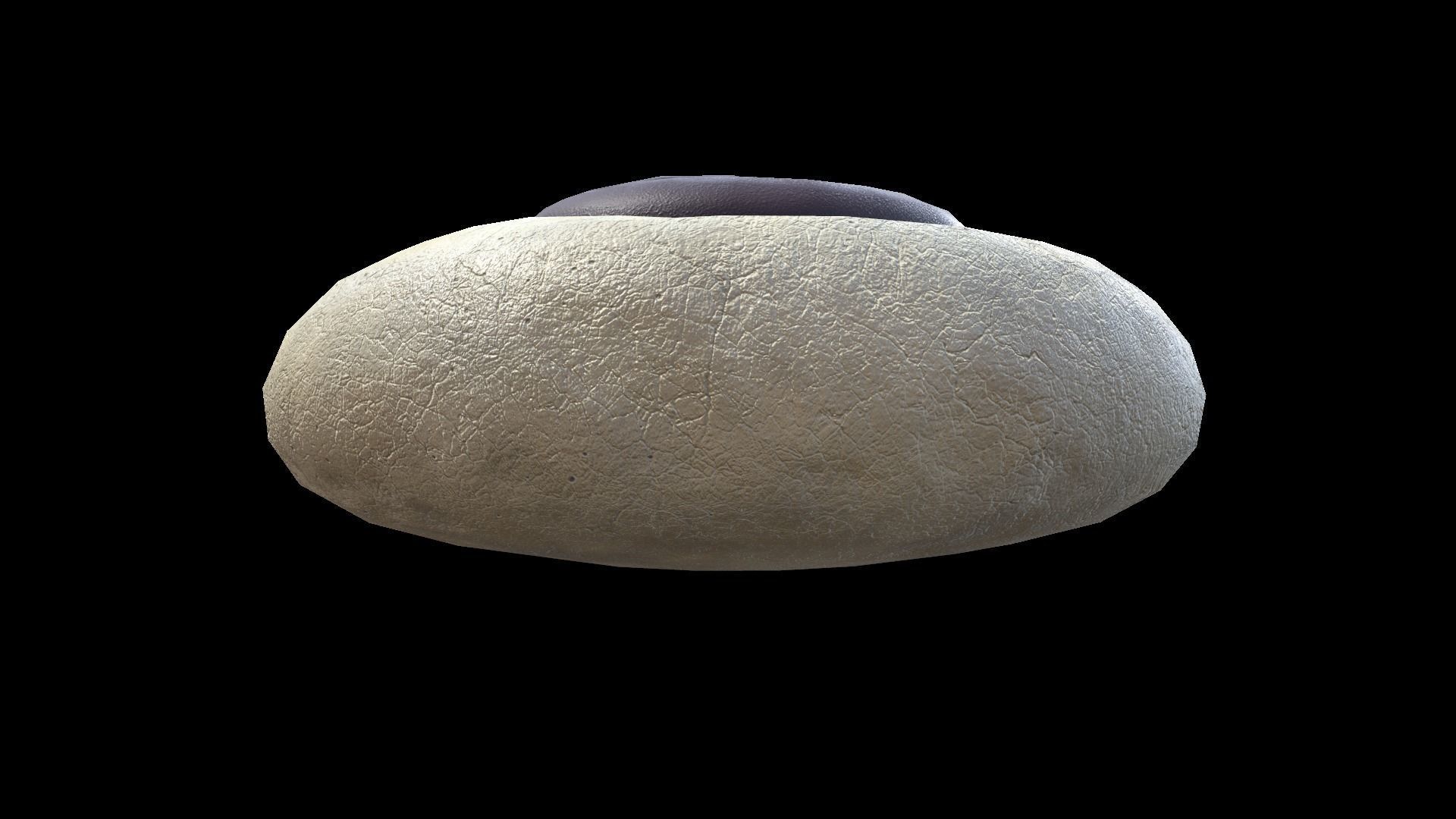 Paw Cookie Low-poly 3D model_2