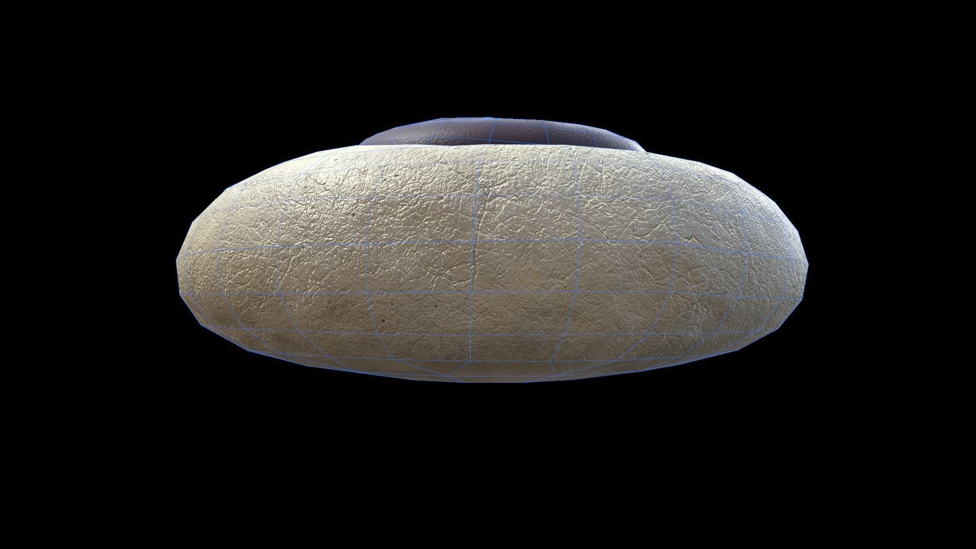 Paw Cookie Low-poly 3D model_8