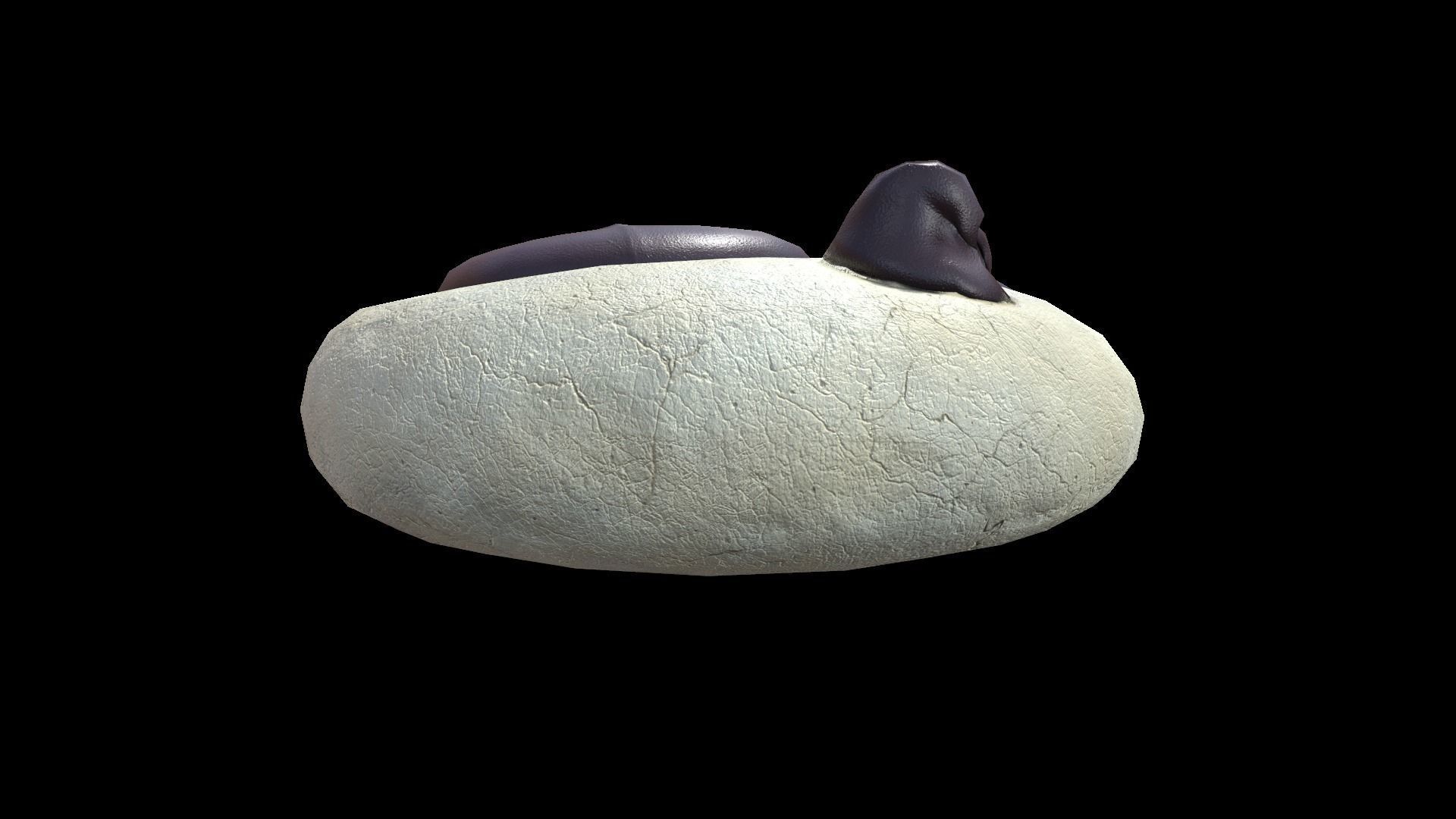 Paw Cookie Low-poly 3D model_3