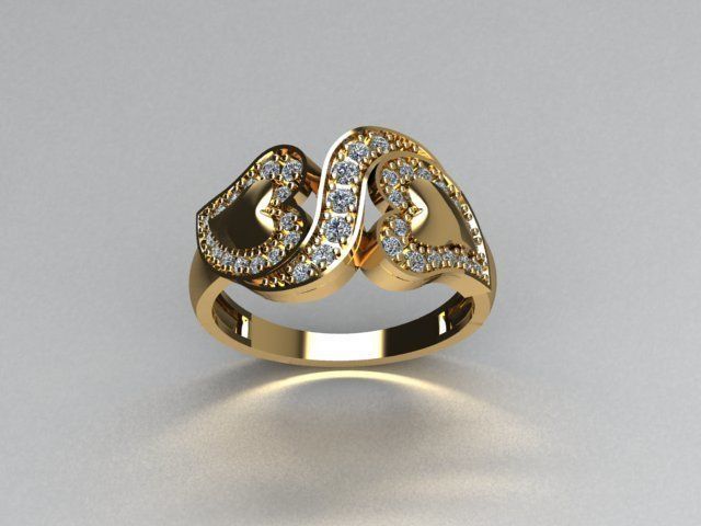 jewelry ring 3D print model_4