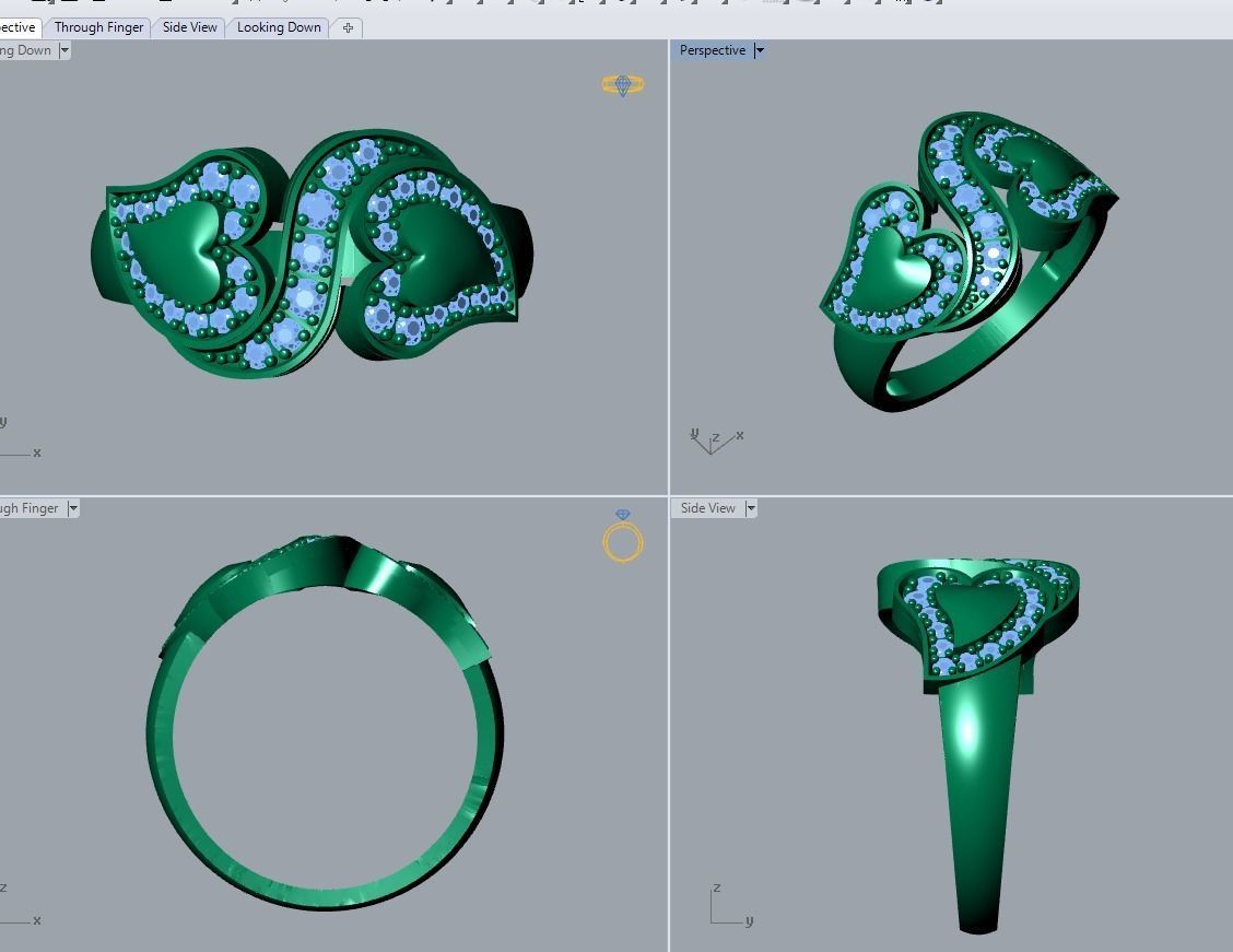 jewelry ring 3D print model_6