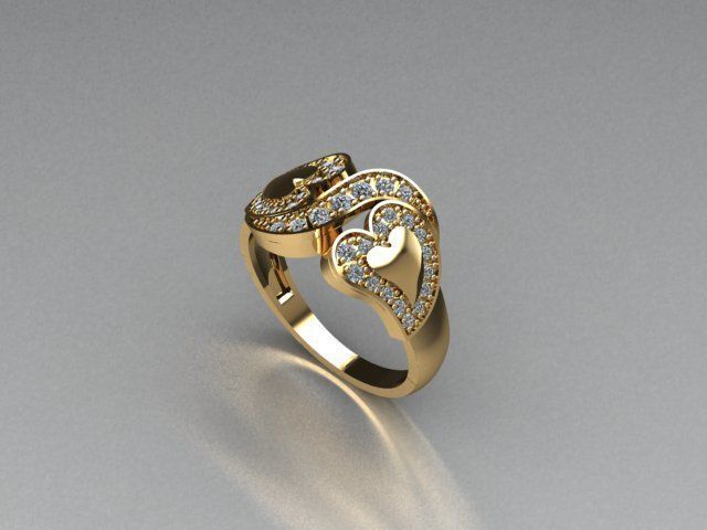 jewelry ring 3D print model_2