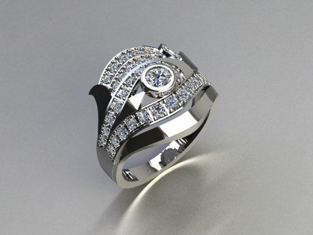 jewelry ring 3D print model_5