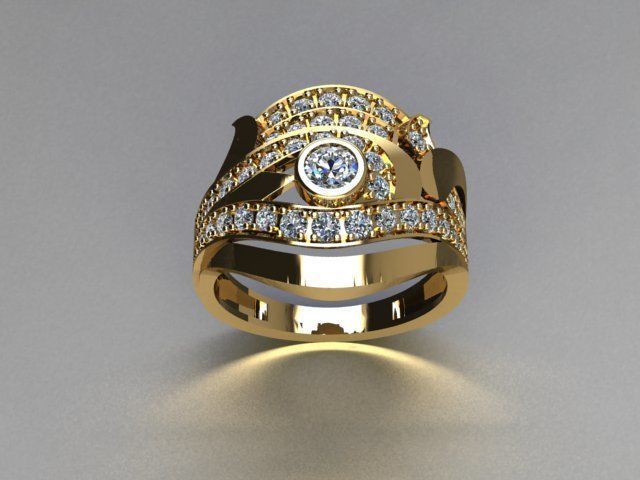 jewelry ring 3D print model_2