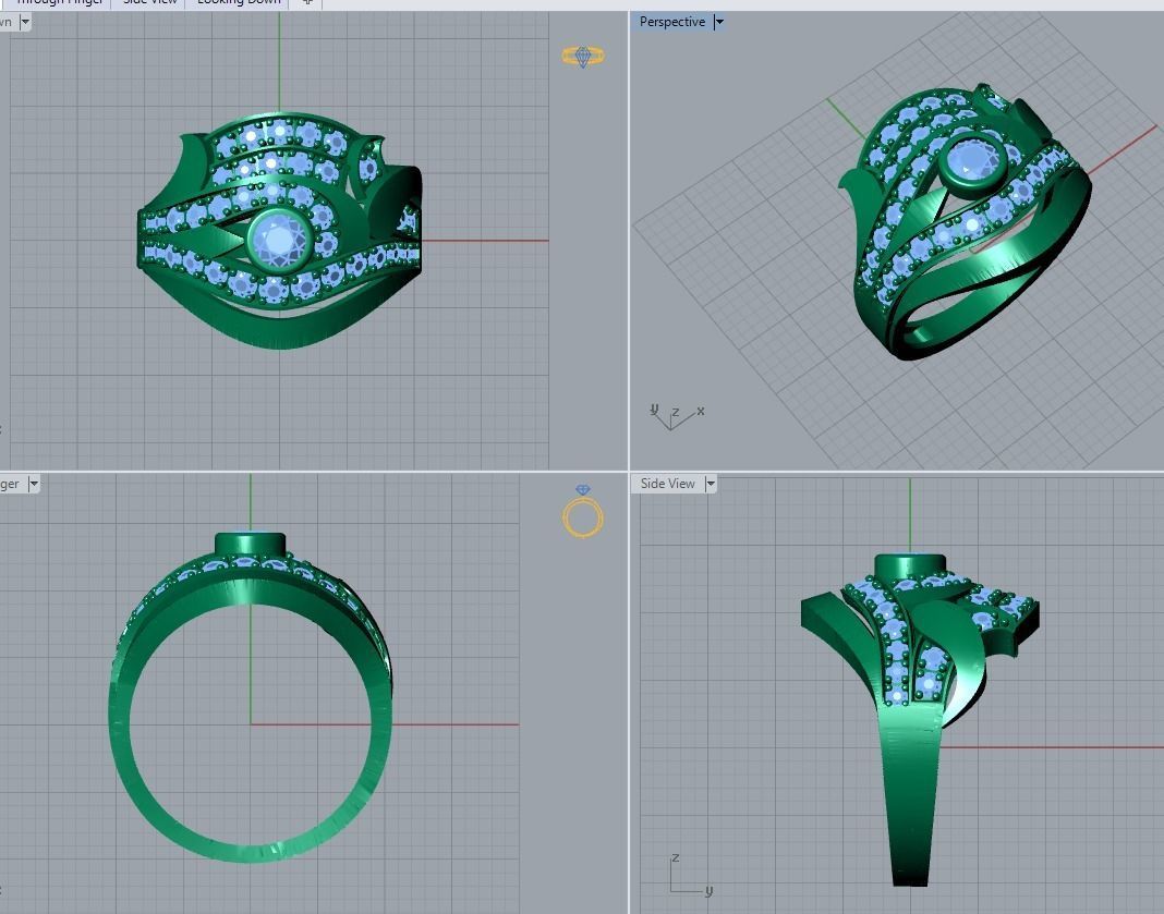 jewelry ring 3D print model_6