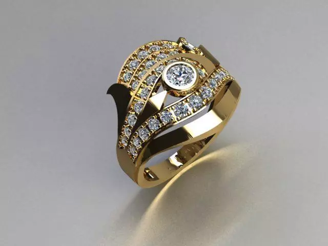 jewelry ring 3D print model_0