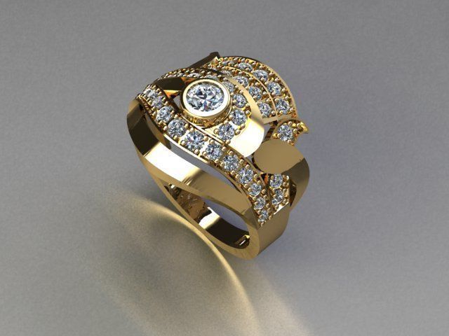 jewelry ring 3D print model_4