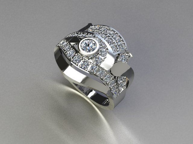 jewelry ring 3D print model_1