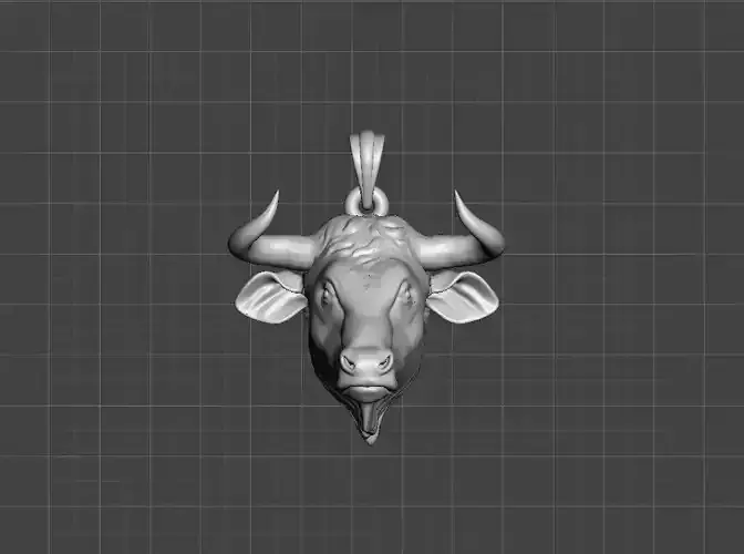 Buffalo Head Necklace for Men