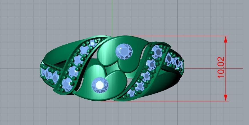 jewelry ring 3D print model_10