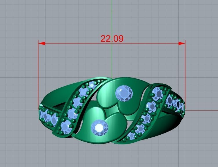 jewelry ring 3D print model_9