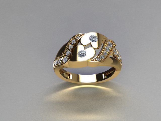 jewelry ring 3D print model_4
