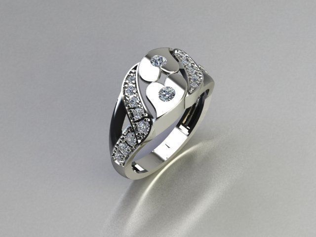 jewelry ring 3D print model_5