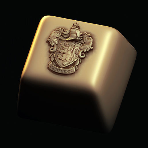 Gryffindor Keycaps 3D print model_1