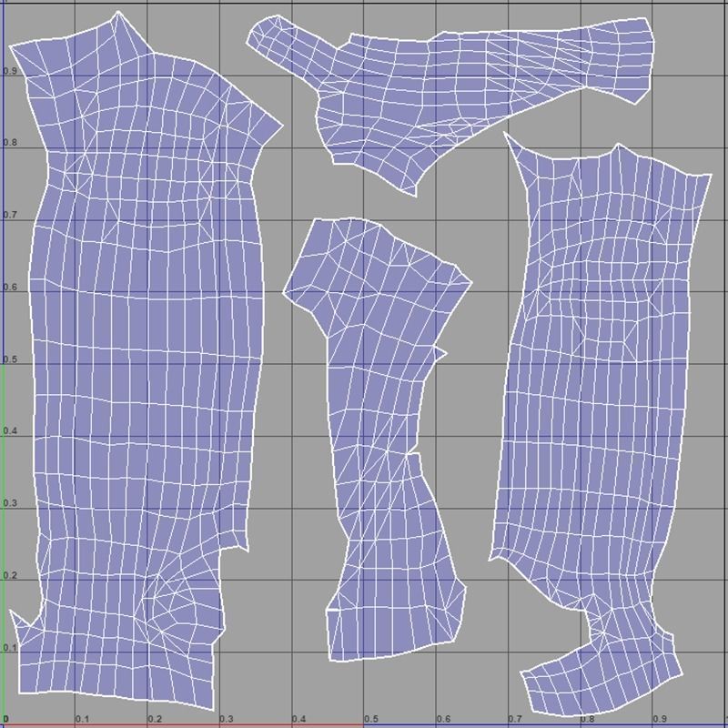 Pretzel Low-poly 3D model_6