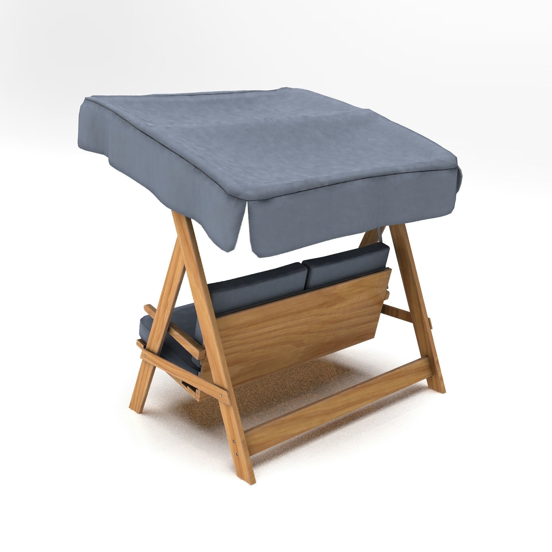 Hollywood Swing Low-poly 3D model_6