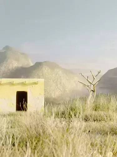 Karoo Landscape 3D Scene 3D model