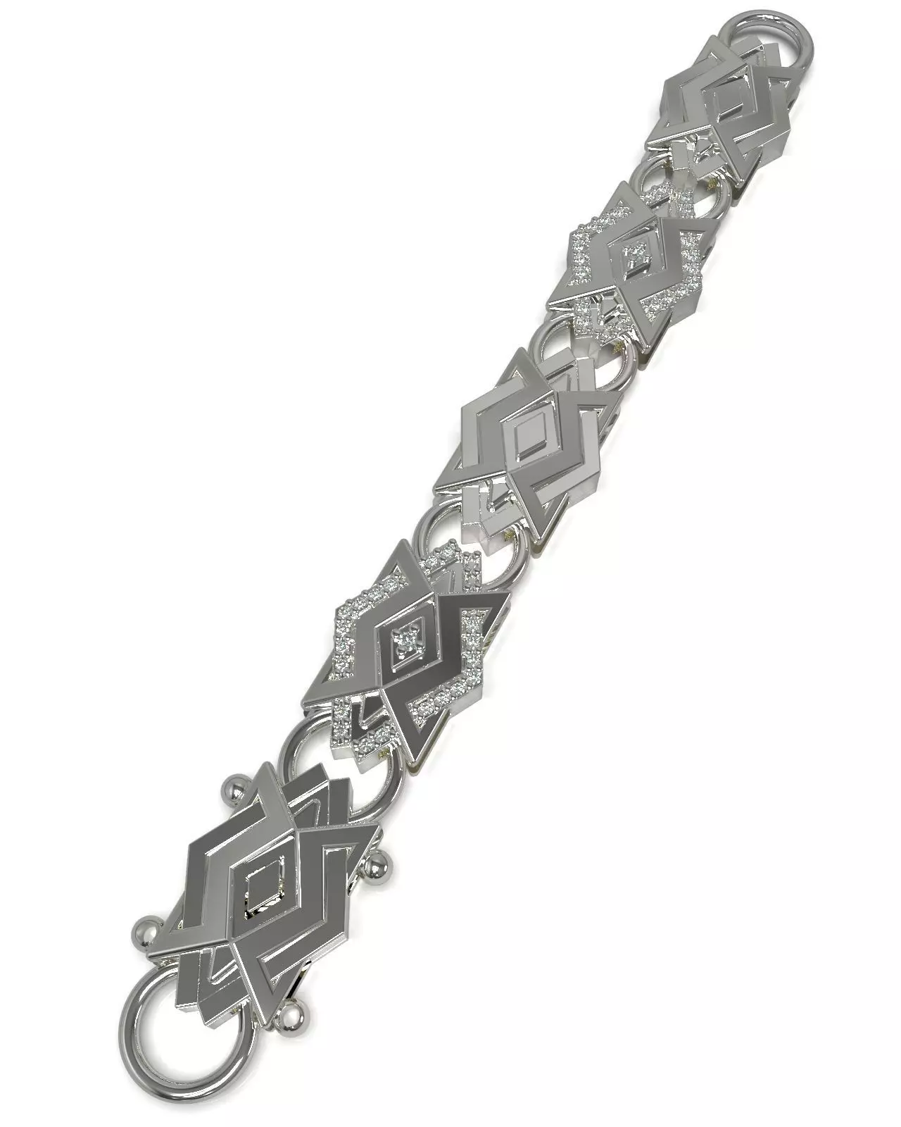 Necklace bracelet chain link v7 3D print model_0