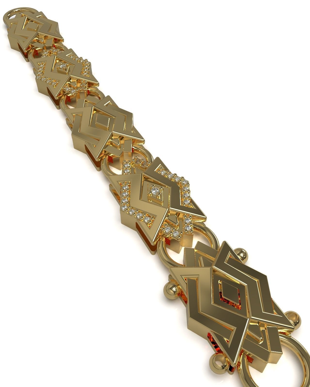 Necklace bracelet chain link v7 3D print model_2