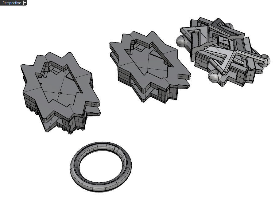 Necklace bracelet chain link v7 3D print model_15