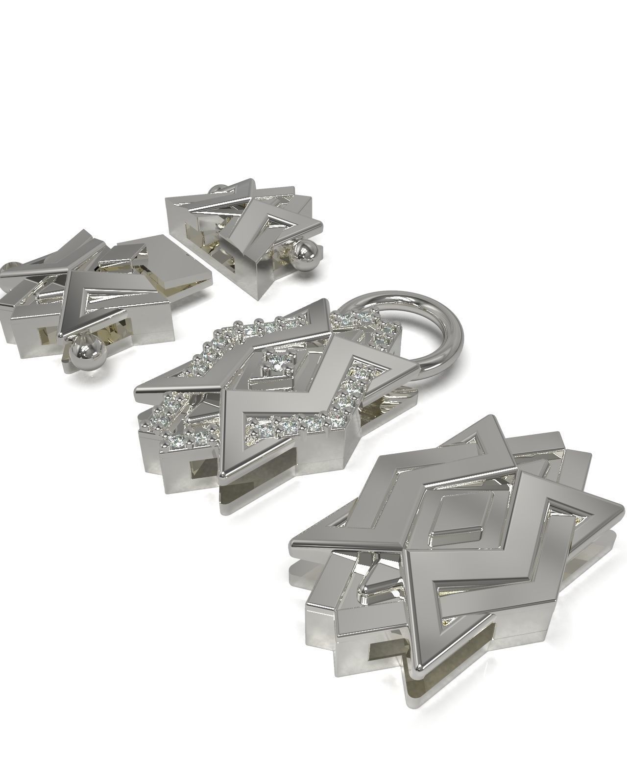 Necklace bracelet chain link v7 3D print model_1