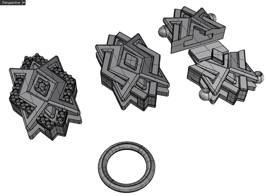 Necklace bracelet chain link v7 3D print model_8