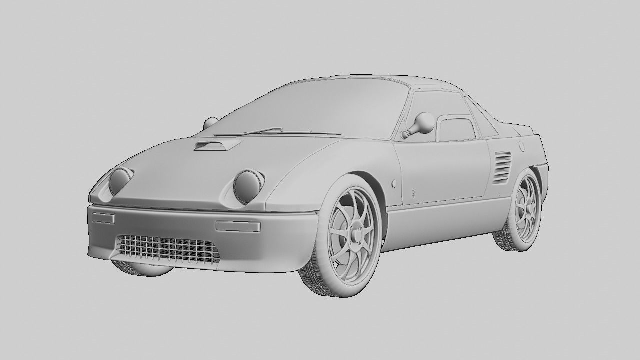 Mazda Autozam Az-1 Car 3d Model free 3D model | CGTrader