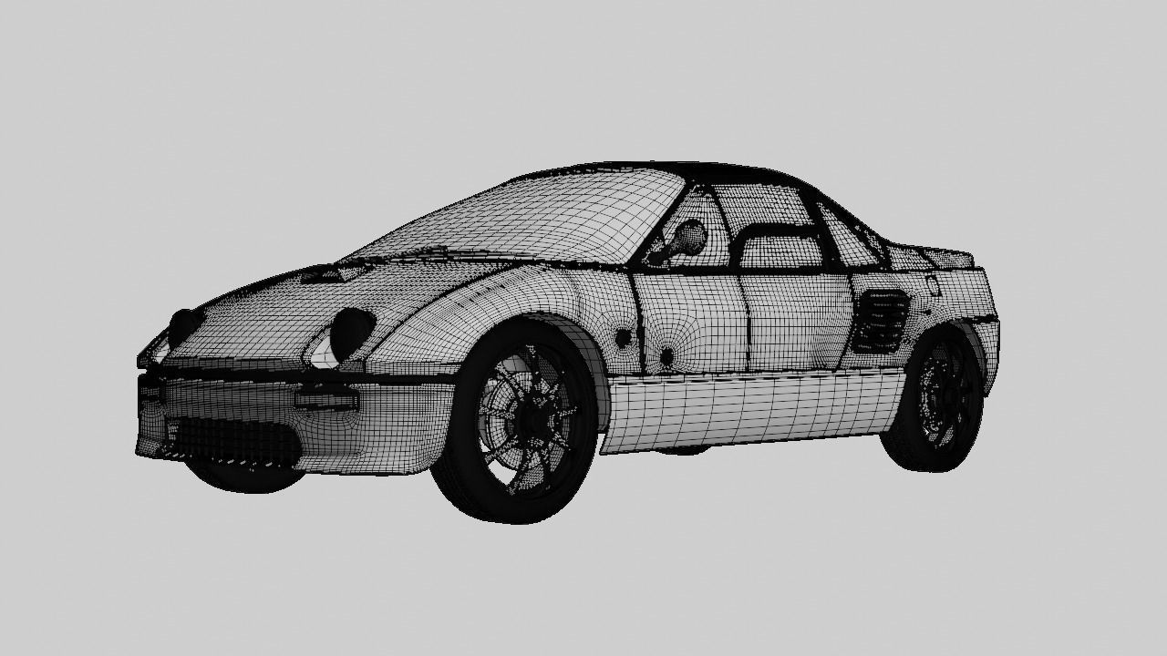Mazda Autozam Az-1 Car 3d Model free 3D model | CGTrader