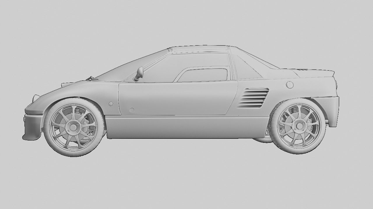 Mazda Autozam Az-1 Car 3d Model free 3D model | CGTrader