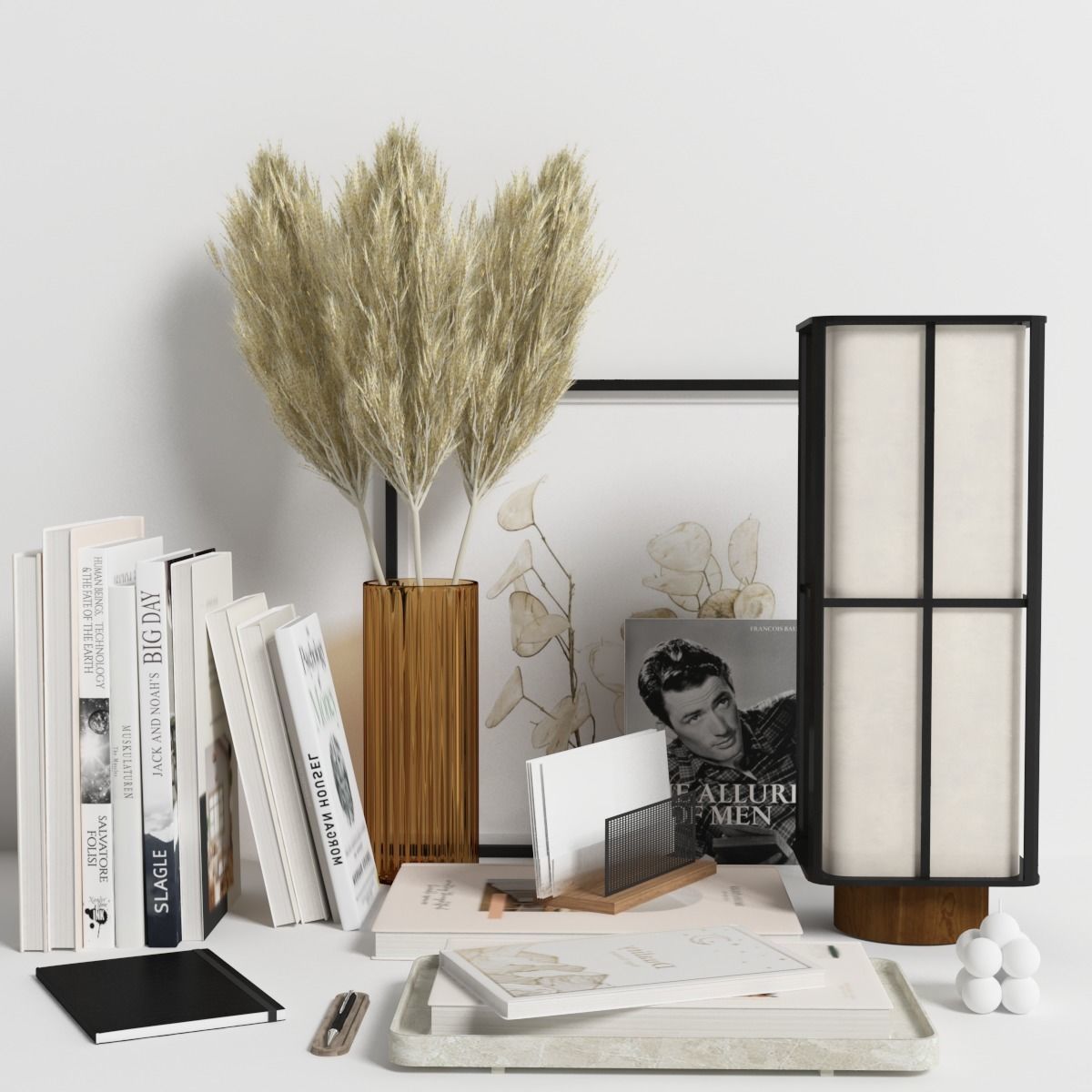 Decorative set 01 3D model_3