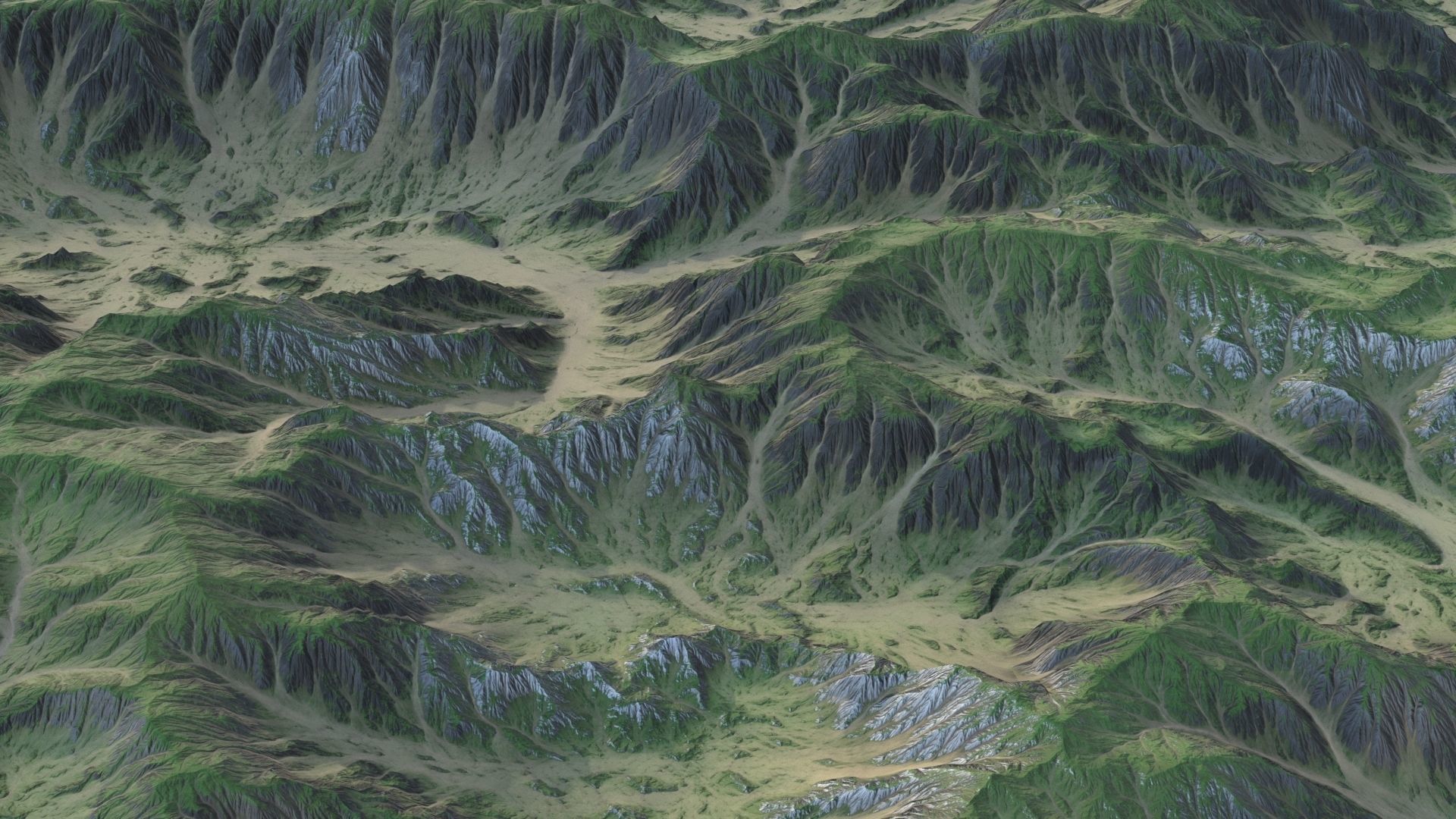 Landscape 86 Low-poly 3D model_3