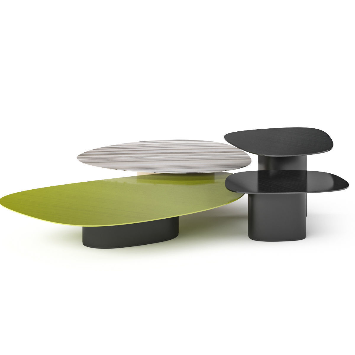 Coffee table Galet 3D model_1