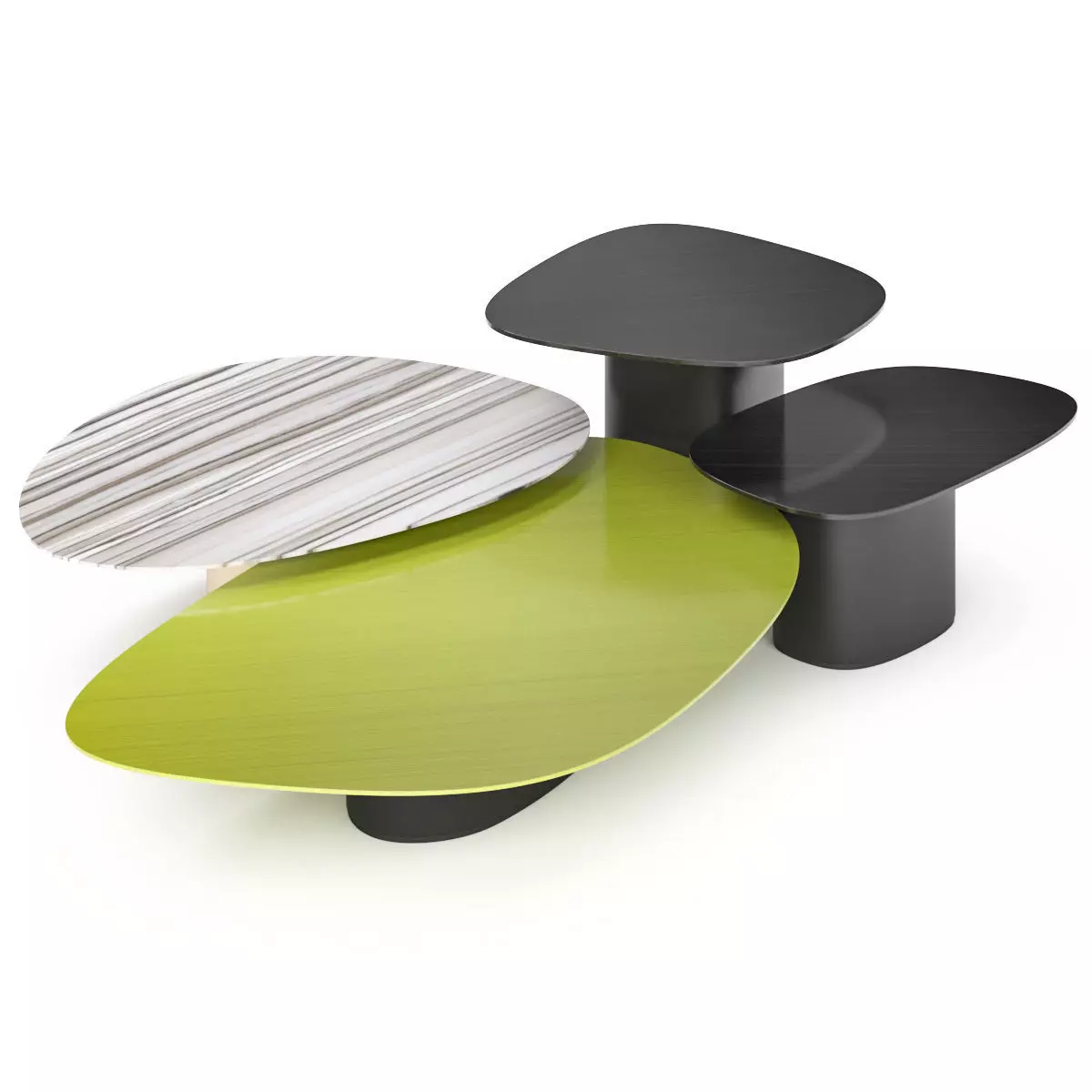 Coffee table Galet 3D model_0