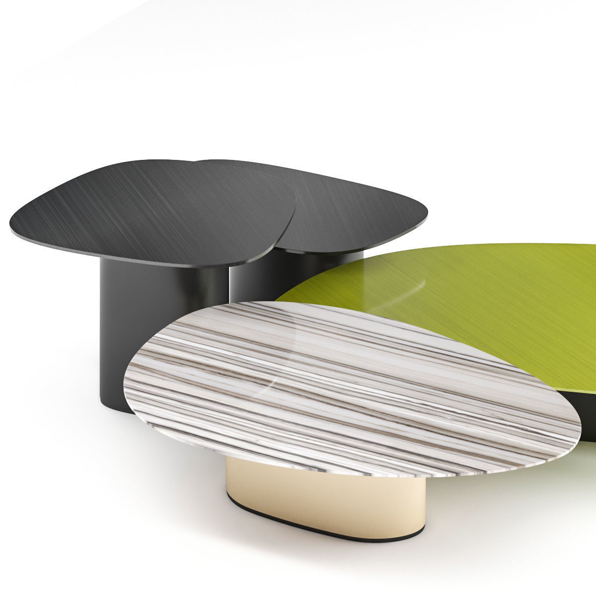 Coffee table Galet 3D model_3