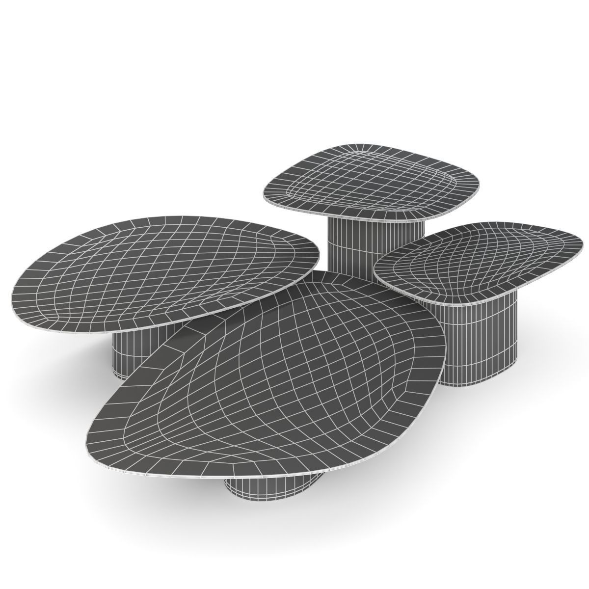 Coffee table Galet 3D model_4