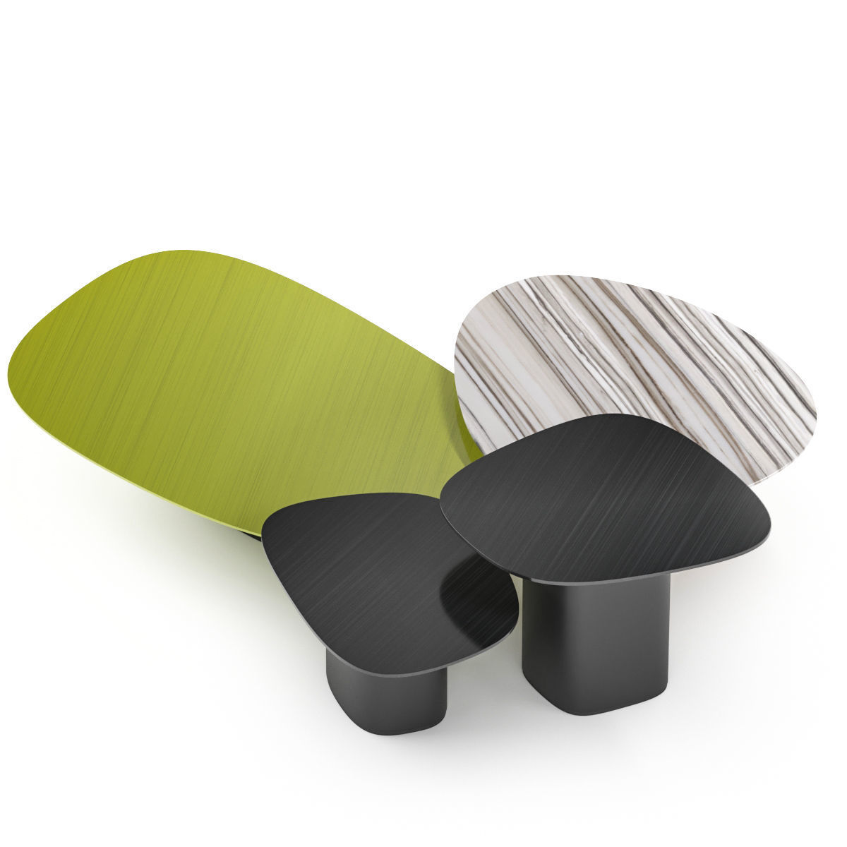 Coffee table Galet 3D model_2