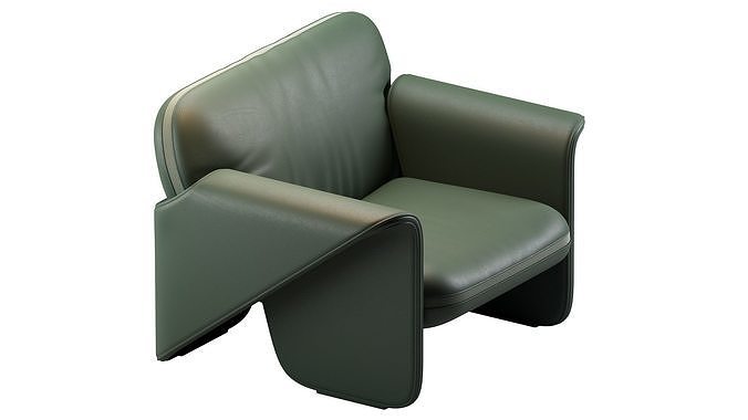 Ds 125 Armchair De Sede 3D model 5