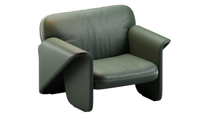 Ds 125 Armchair De Sede 3D model 7