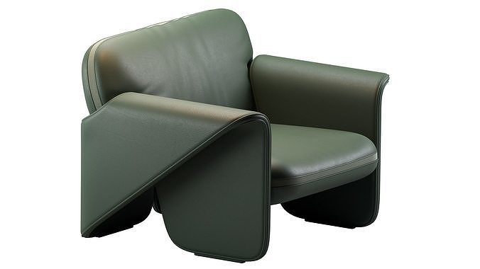 Ds 125 Armchair De Sede 3D model 2