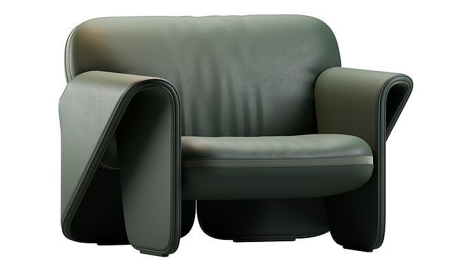 Ds 125 Armchair De Sede 3D model 4
