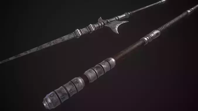 Medieval Halberd Melee Weapon