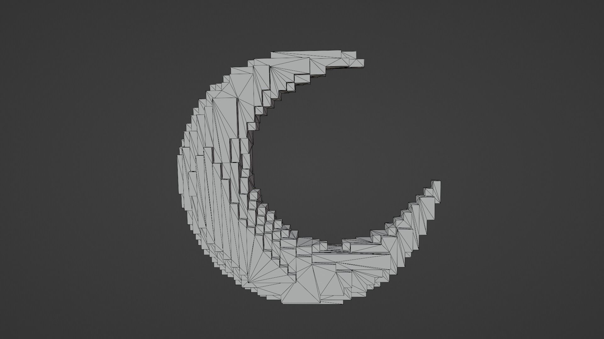 Pink Moon Low-poly 3D model_13