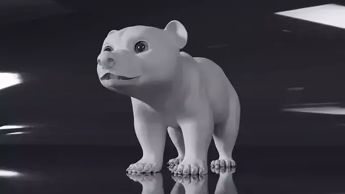 Bear Cub 3D Model
