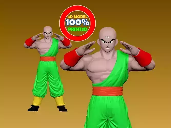 THIENSHINHAN - DRAGONBALL - 3D PRINT MODEL