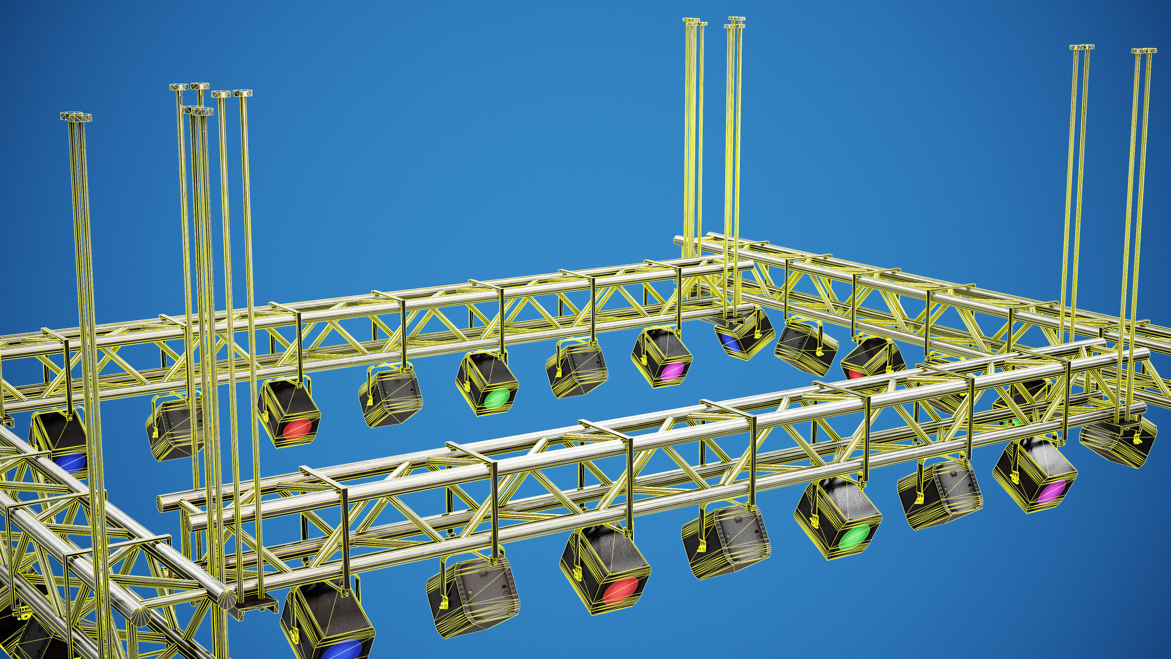 Light Truss - PBR Game Ready Props Low-poly 3D model_1