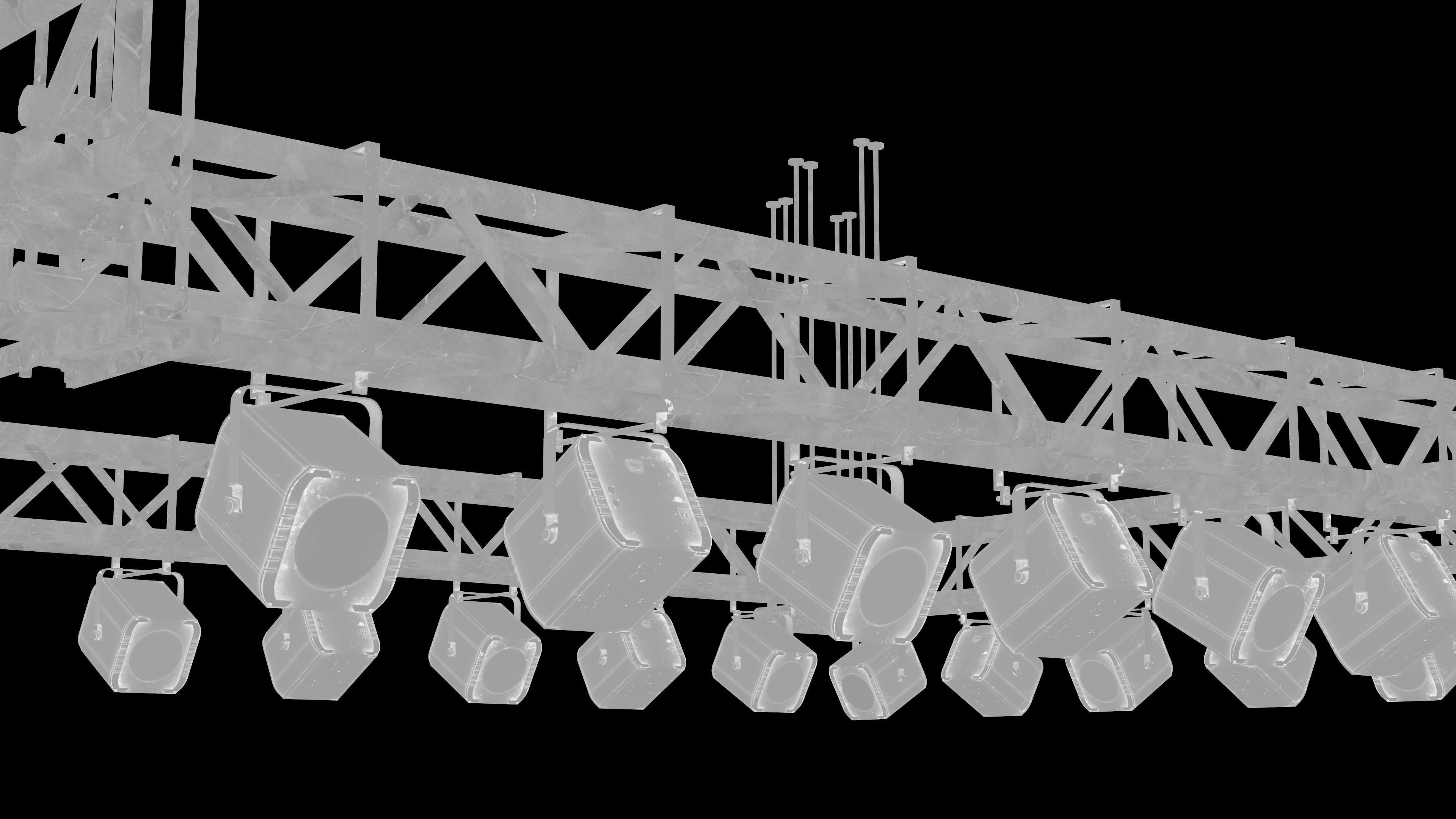Light Truss - PBR Game Ready Props Low-poly 3D model_7